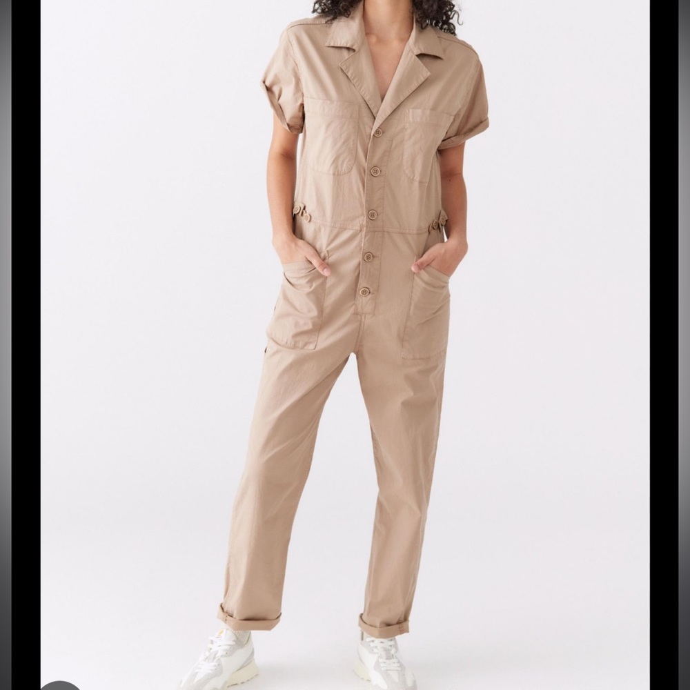 PISTOLA Grover tan utility jumpsuit